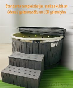 Klasiskais kubls ar masāžu un LED gaismām