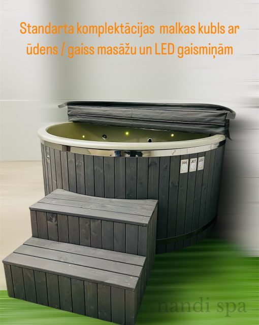 Klasiskais kubls ar masāžu un LED gaismām