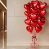 red heart shaped baloons